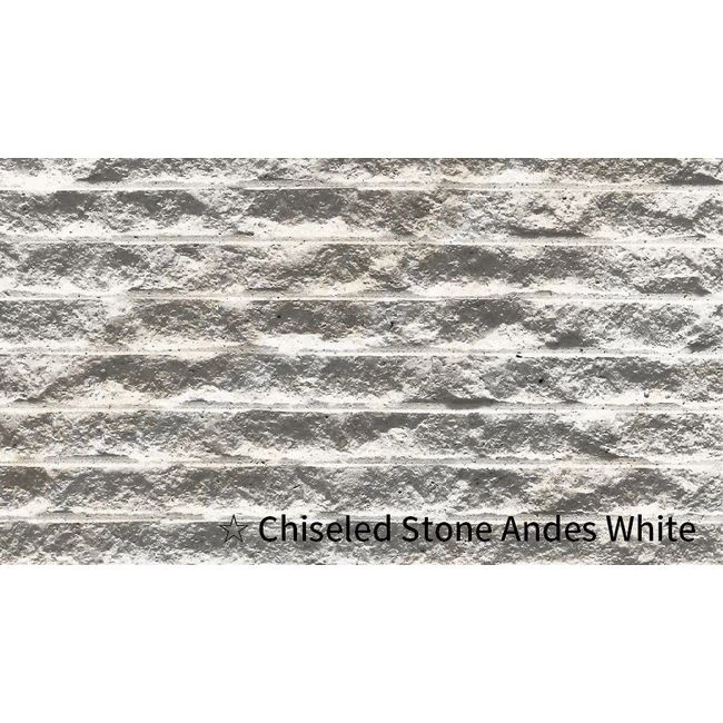 Econic Clay Tiles Chiseled Stone Andes White